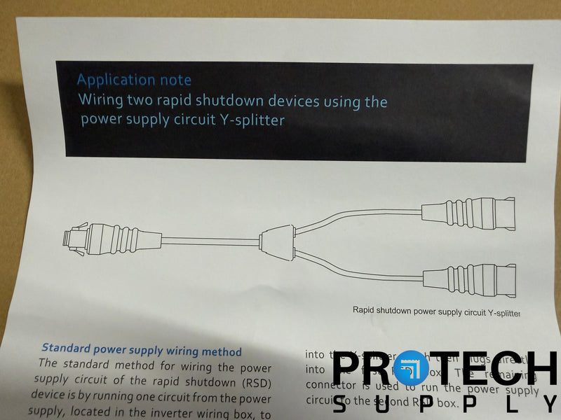 Load image into Gallery viewer, NEW ABB Rapid Shutdown Power Supply Circuit Y-Splitter Kit 3P029931000A