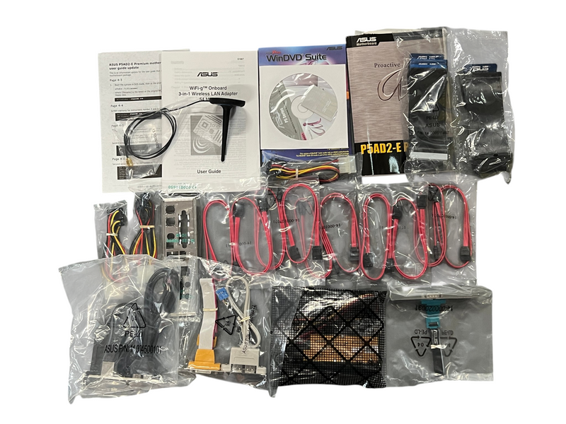 Load image into Gallery viewer, Asus P5AD2-E Deluxe Motherboard + Accessories NEW