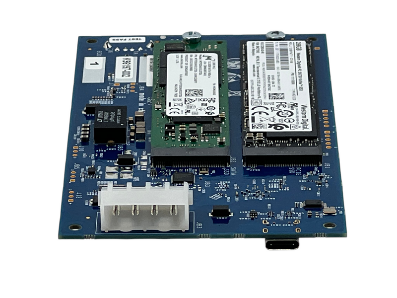 Load image into Gallery viewer, Intel Thundercat3 SSD Test Board + Western Digital 256GB SSD + Micron 512GB SSD