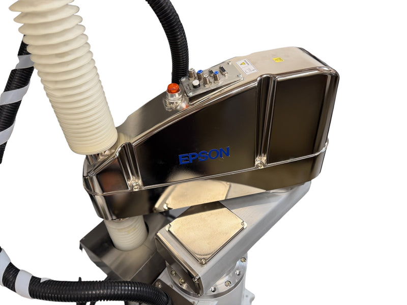 Load image into Gallery viewer, Epson G10-654C Cleanroom SCARA Robot 650mm 10kg w/ Vacuum Gripper End Effector