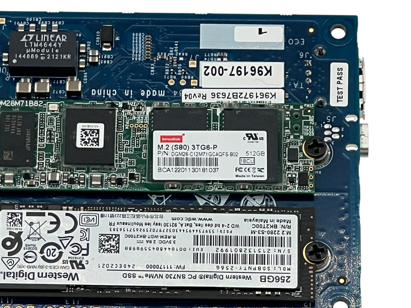 Load image into Gallery viewer, Intel Thundercat3 Test Board + Western Digital 256GB SSD + Innodisk 512GB SSD