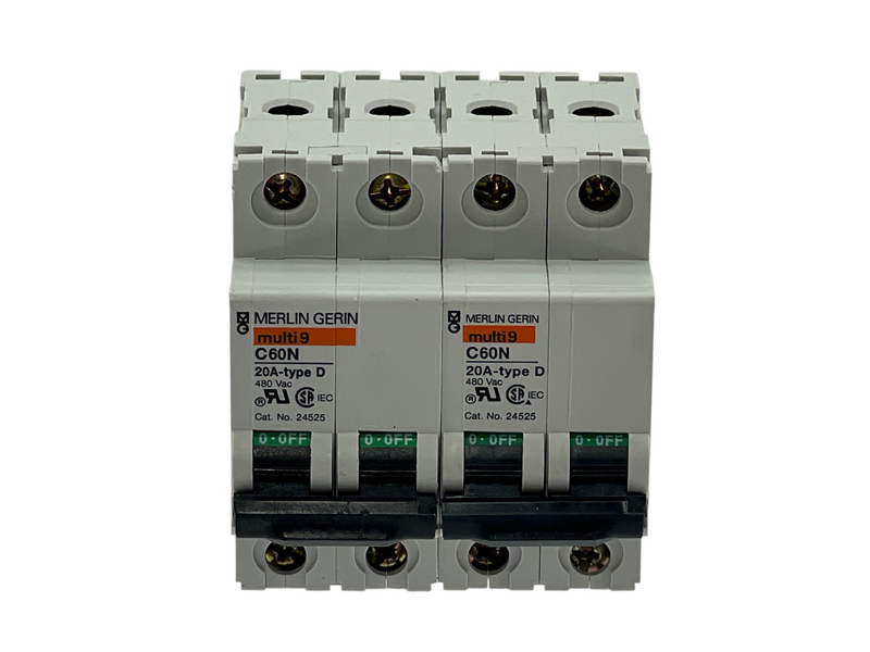 Load image into Gallery viewer, (Lot of 2) Merlin Gerin Multi-9 C60N 2-Pole Circuit Breaker