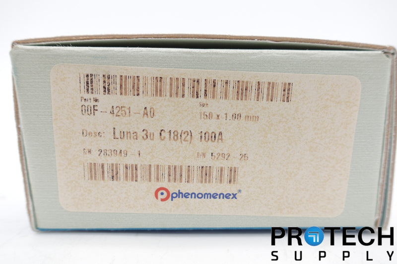 Load image into Gallery viewer, Phenomenex 00F-4251-A0 Luna 3u C18(2) 100A NEW with WARRANTY