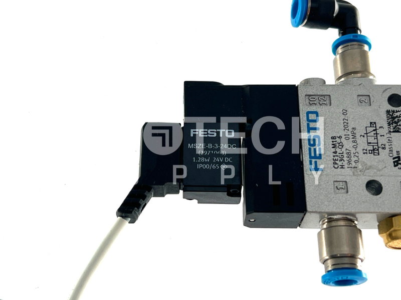 Load image into Gallery viewer, (Lot of 2) FESTO M1B-H3GL-QS-6 Solenoid Valve 196887 with WARRANTY