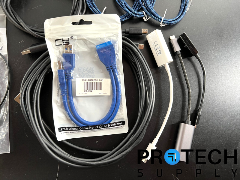 Load image into Gallery viewer, Lot of Misc USB / USB-C / USB-Mini Cables Adapters