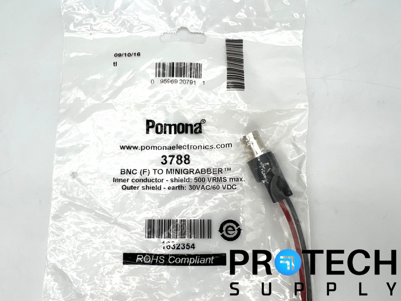 Load image into Gallery viewer, Pomona 3788 BNC (F) to Minigrabber 30VAC/60VAC NEW with WARRANTY
