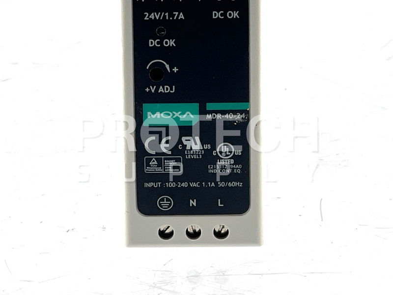 Load image into Gallery viewer, MOXA MDR-40-24 DIN-Rail Power Supply GUARANTEED