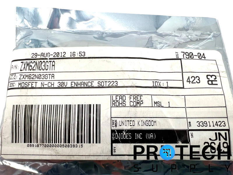 Load image into Gallery viewer, 50/Pk Diodes Incorporated ZXM62N03GTA N-Channel Surface Mount 30 V 3.4A