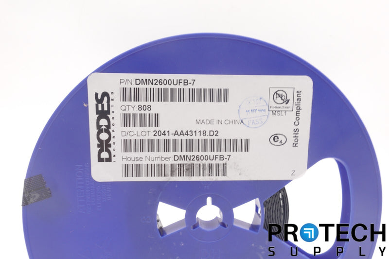 Load image into Gallery viewer, (808/Reel) Diodes Inc DMN2600UFB-7 MOSFET N-CH 25V 1.3A 3DFN NEW w/ WARRANTY
