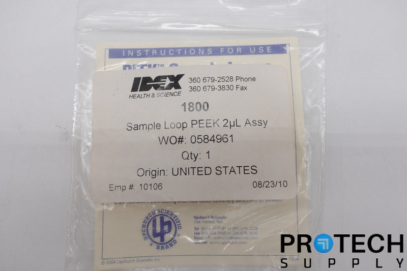 Load image into Gallery viewer, PEEK Sample Loop WATERS/RHEODYNE 2uL PEEK Sample Loop NEW with WARRANTY