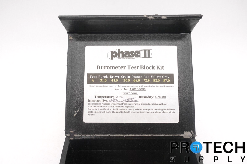 Load image into Gallery viewer, Phase II PHT950-25 7pc Durometer Shore "A" Test Block Kit with WARRANTY