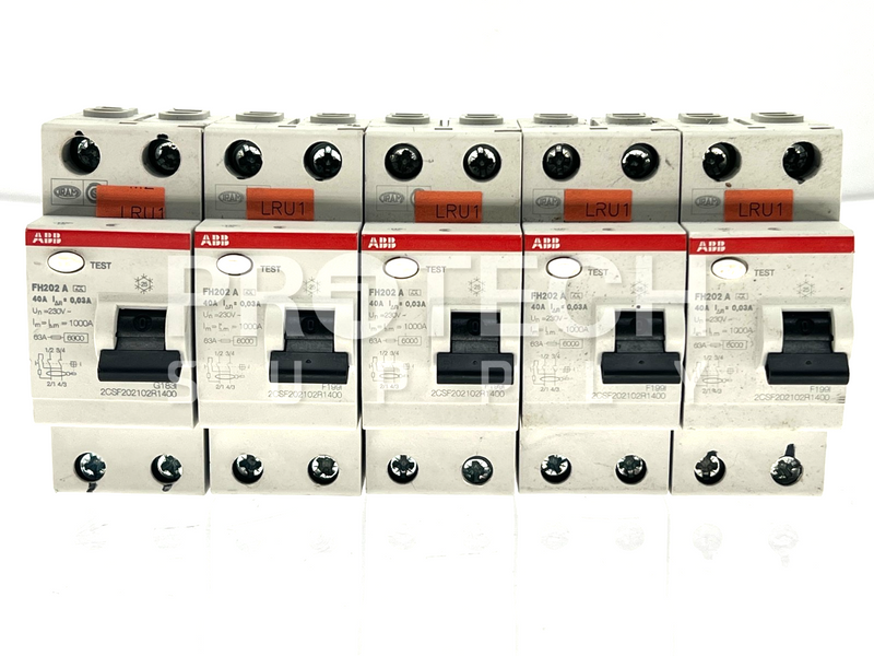 Load image into Gallery viewer, (Lot of 5) ABB 2CSF202102R1400 Circuit Breaker 40A 2-Pole 230V with WARRANTY