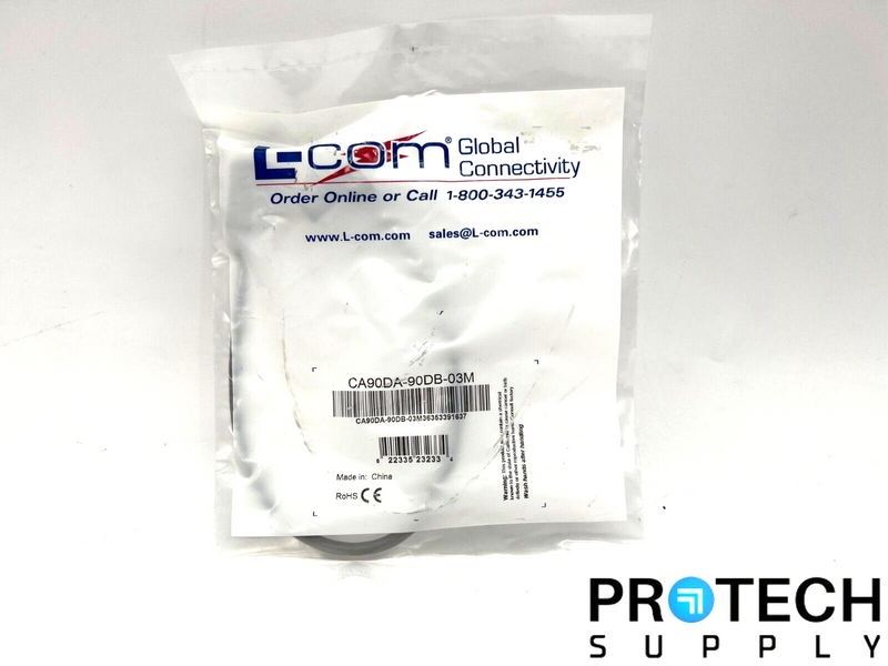 Load image into Gallery viewer, L-Com CA90DA-90DB-03M Right Angle USB Cable NEW with WARRANTY