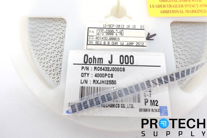 Load image into Gallery viewer, (Approx. 4000) Samsung RC6432J000CS Roll of Jumper Chip Resistor with WARRANTY
