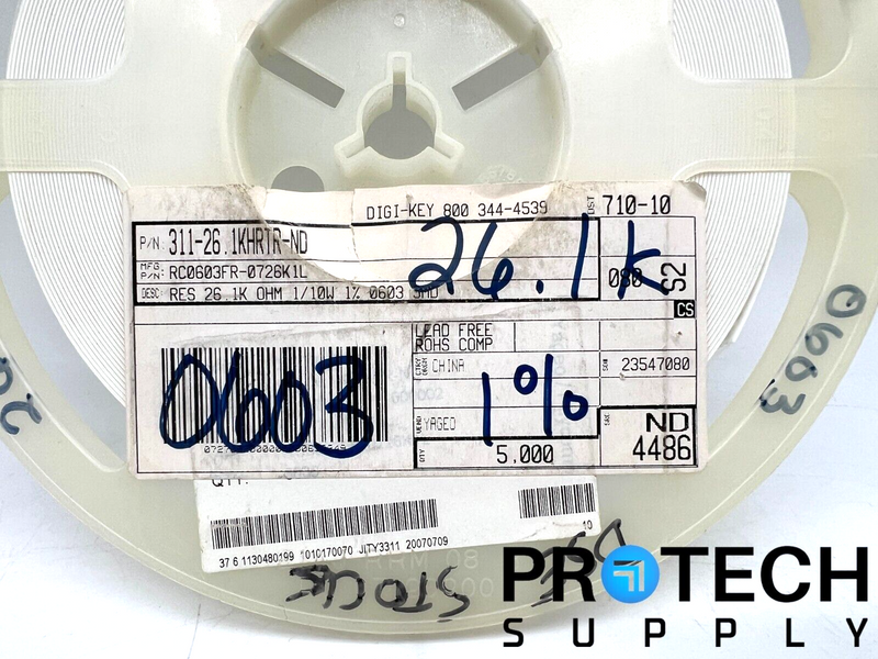 Load image into Gallery viewer, Approx 5,000/Pk Yageo 311-26.1KHRTR-ND Chip Resistor with WARRANTY