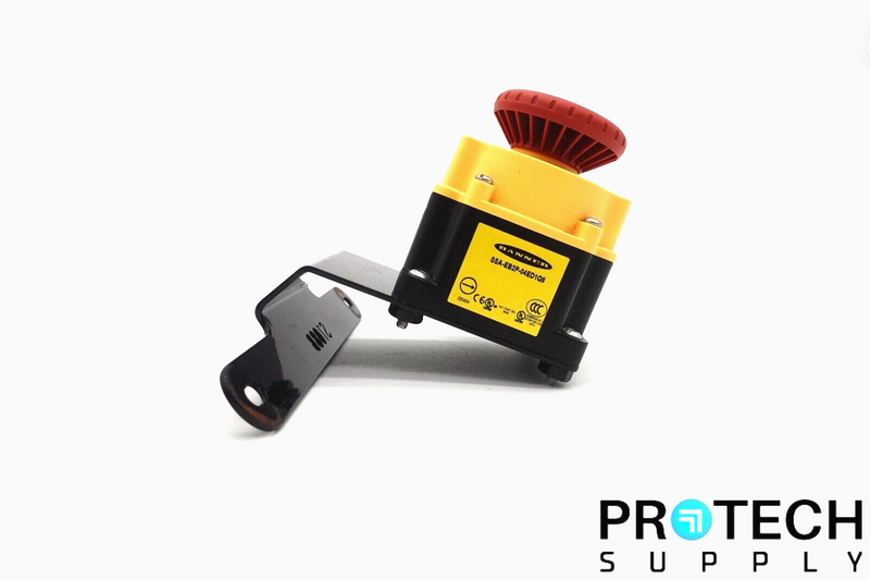 Load image into Gallery viewer, Banner Engineering SSA-EB2P-04ED1Q8 Emergency Stop Button w/ Bracket w/ WARRANTY
