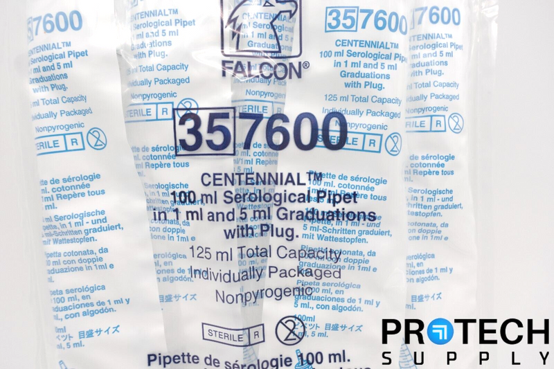 Load image into Gallery viewer, 5/Pk Falcon 357600 100 mL Sterile Serological Pipet SEALED with WARRANTY