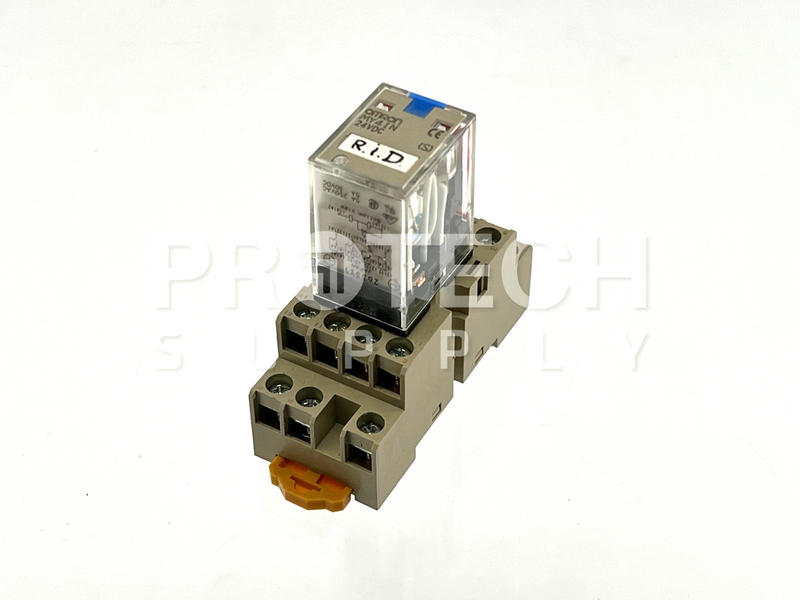 Load image into Gallery viewer, (Lot of 5) Omron MY4IN Relay + 0853EW Relay Base with WARRANTY