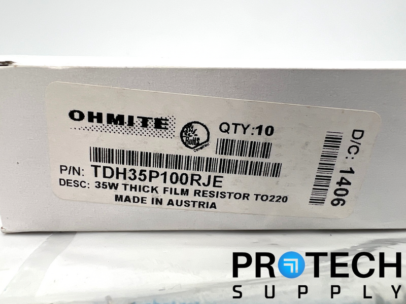 Load image into Gallery viewer, (10/Pk) OHMITE TDH35P100RJE Chip Resistor NEW with WARRANTY