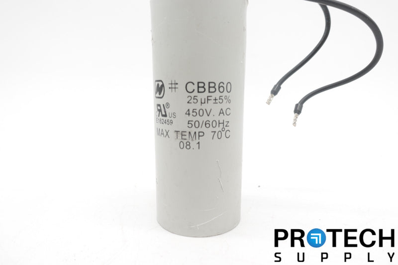 Load image into Gallery viewer, CBB60 Motor Run Capacitor Round 450V AC 25uF 50/60HZ with WARRANTY