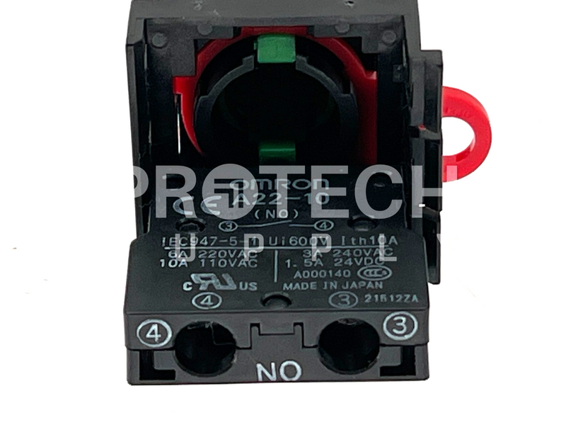 Load image into Gallery viewer, Omron A22-10 Green Momentary Pushbutton GUARANTEED