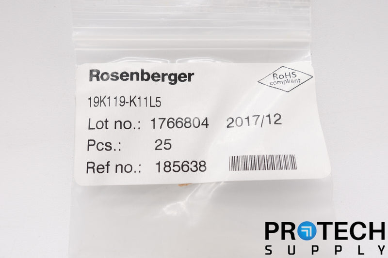 Load image into Gallery viewer, (Qty 1) Rosenberger 19K119-K11L5 Adapter SMP Jack to SMP Jack NEW with WARRANTY