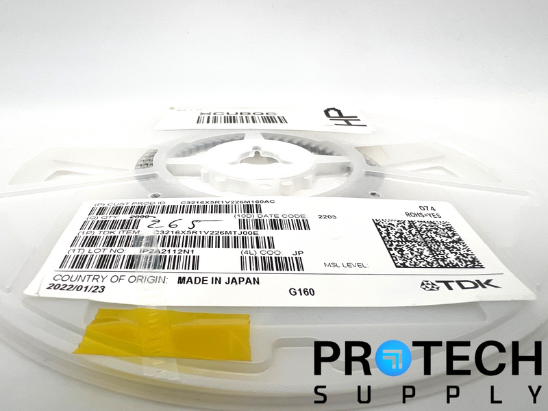 Load image into Gallery viewer, (265 Per Reel) TDK Corporation C3216X5R1V226M160AC Ceramic Capacitor w/ WARRANTY
