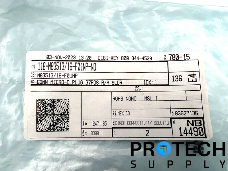 Load image into Gallery viewer, Cinch M83513/16-F01NP Micro-D Male Pins Connector NEW with WARRANTY