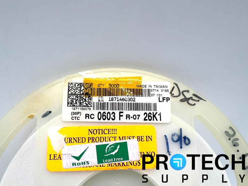 Load image into Gallery viewer, Approx 5,000/Pk Yageo 311-26.1KHRTR-ND Chip Resistor with WARRANTY