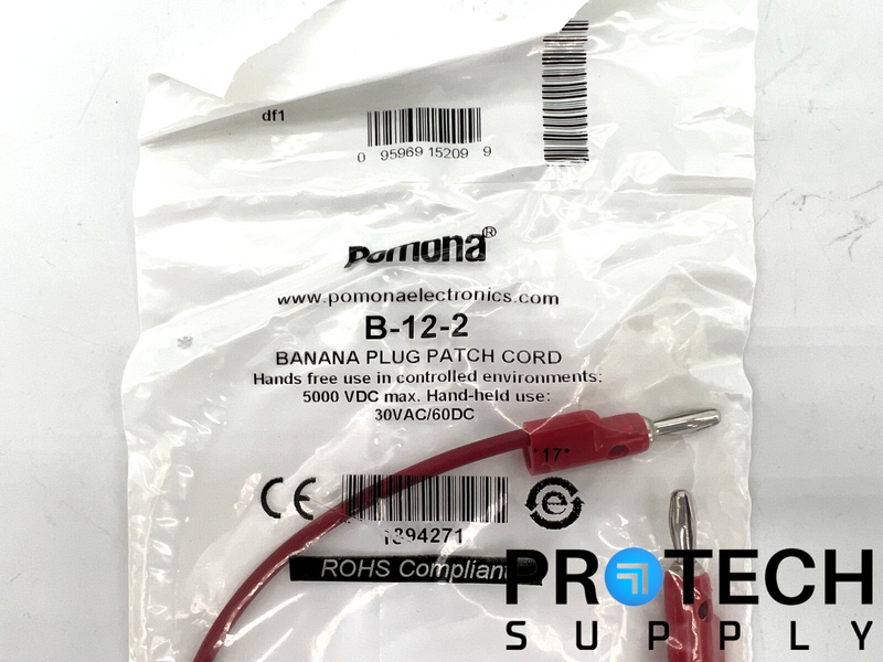 Load image into Gallery viewer, Pomona B-12-2 Banana Plug Patch Cord 30VAC/60DC NEW with WARRANTY