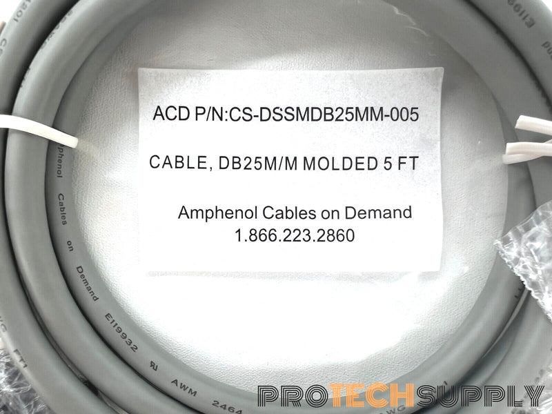 Load image into Gallery viewer, NEW Amphenol Cables on Demand D-Sub Cable 5Ft CS-DSSMDB25MM-005 with WARRANTY