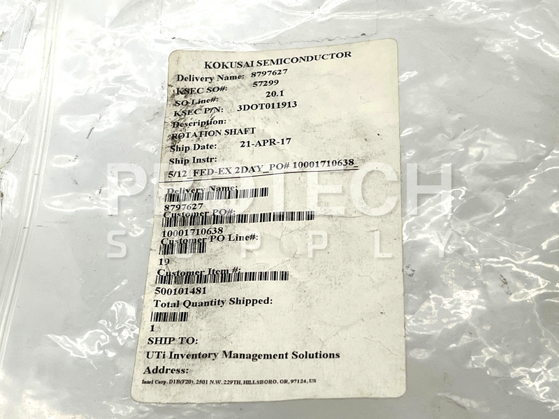 Load image into Gallery viewer, Kokusai Semiconductor 3D0T011913 Rotation Shaft + NB Linear Bearing w/ WARRANTY