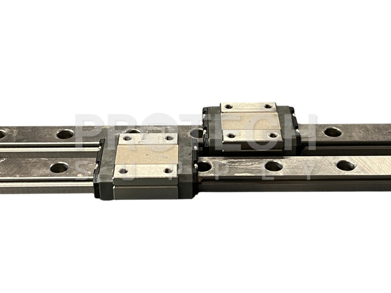 Load image into Gallery viewer, (Lot of 2) NSK LU120695TRK2-02PN1 Linear Guide Rail + LU12-1 Blocks w/ WARRANTY