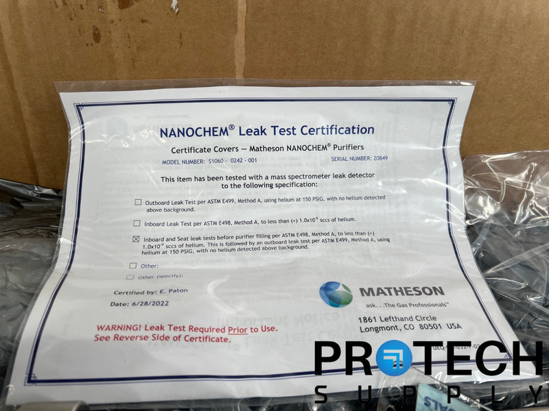 Load image into Gallery viewer, Matheson S1060-0242-001 Helium Gas Purification System NEW with WARRANTY
