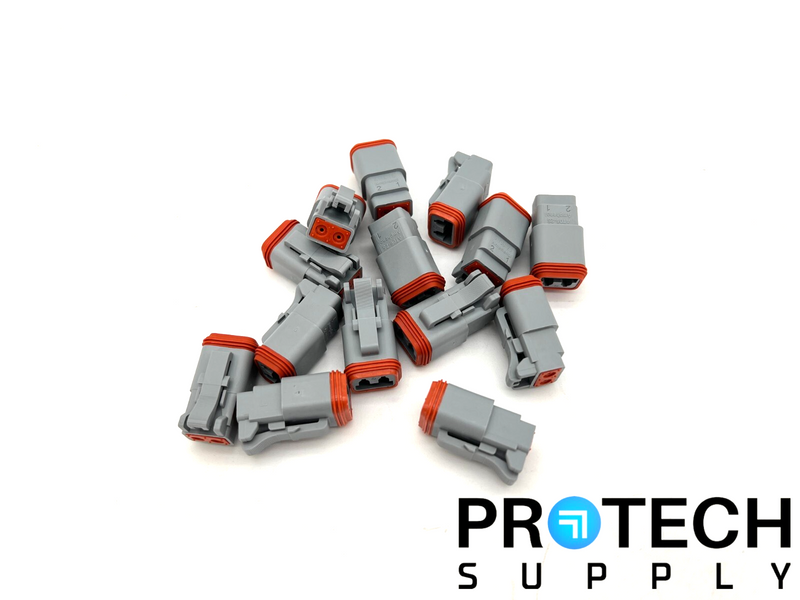 Load image into Gallery viewer, (14/Pk) Amphenol Sine AT06-2S Rectangular Connectors NEW with WARRANTY