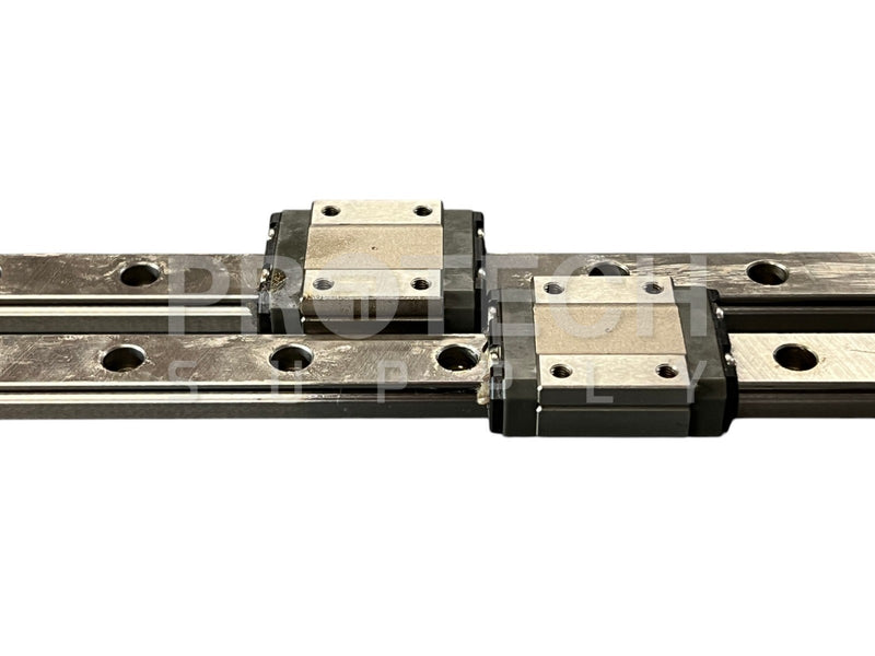 Load image into Gallery viewer, (Lot of 2) NSK LU120695TRK2-02PN1 Linear Guide Rail + LU12-1 Blocks w/ WARRANTY