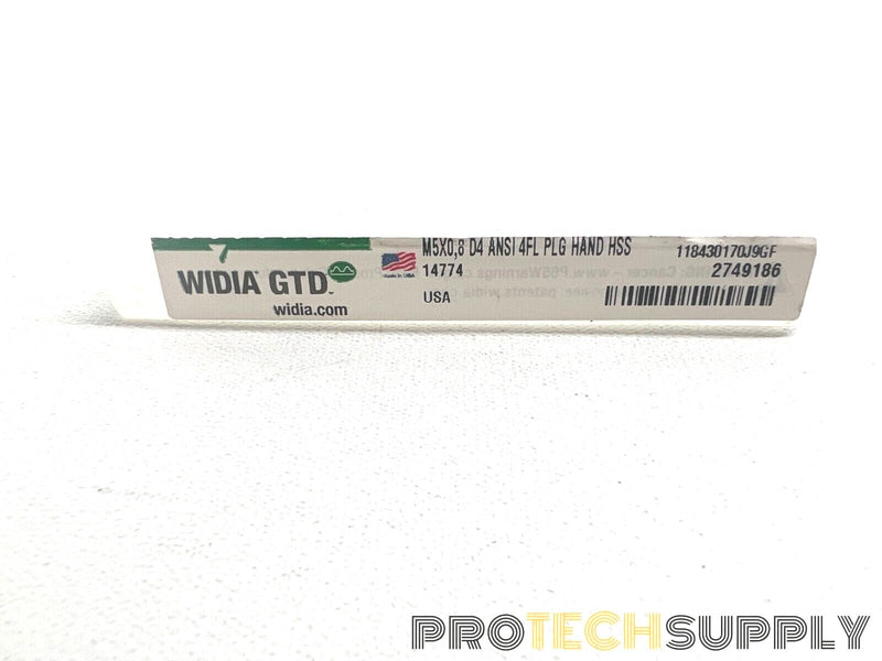 Load image into Gallery viewer, Widia Gtd 14774 Straight Flute Hand Tap M5-0.8 Plug 4 Flutes with WARRANTY
