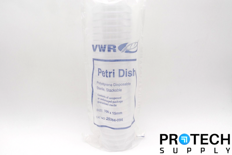 Load image into Gallery viewer, (24/Pack) VWR 25384-094 Stackable Petri Dish Sterile 100 x 15 mm NEW w/ WARRANTY