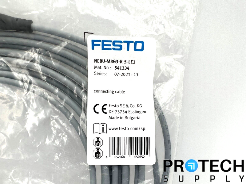Load image into Gallery viewer, FESTO NEBU-M8G3-K-5-LE3 Connecting Cable NEW with WARRANTY