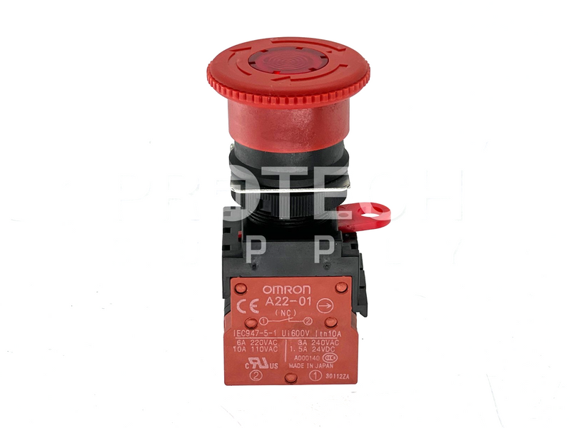 Load image into Gallery viewer, OMRON A22-01 Emergency Stop Push Button GUARANTEED
