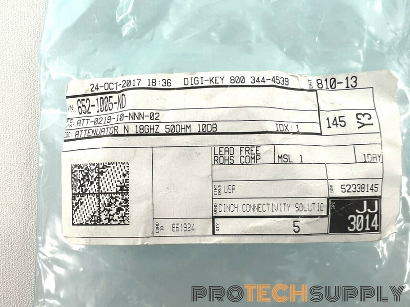 Load image into Gallery viewer, Lot of Midwest Microwave 652-1005-ND Cinch Connectivity Solutions