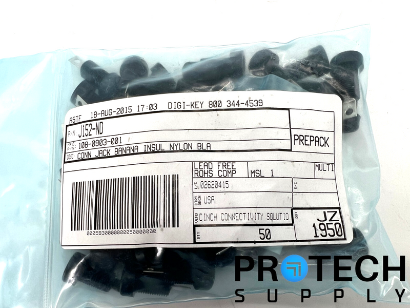 Load image into Gallery viewer, (50/Pk) Cinch Connectivity 108-0903-001 Banana Jack Connector NEW
