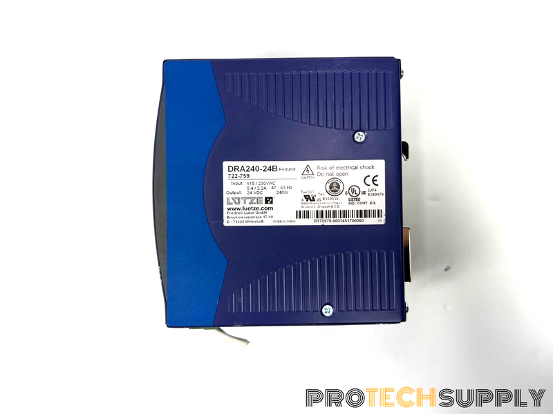 Load image into Gallery viewer, Lutze DRA240-24B Power Supply 722-759 10A 24V 240W with WARRANTY