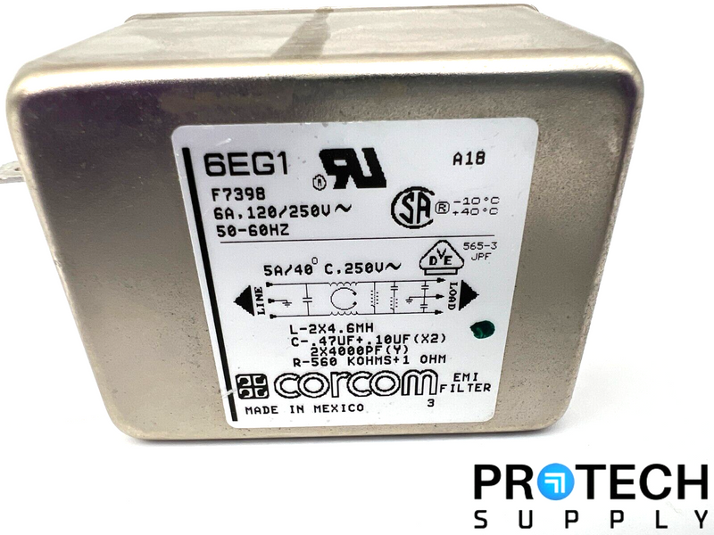 Load image into Gallery viewer, Corcom 6EG1 Single Phase Filter w/ WARRANTY