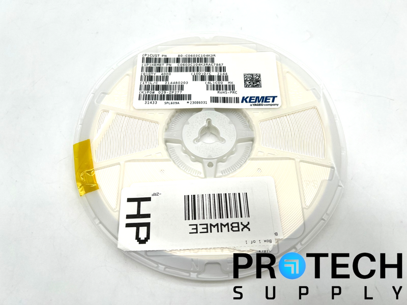 Load image into Gallery viewer, (4000/Pk) Kemet C0603C104K3RACTU Ceramic Capacitor NEW with WARRANTY