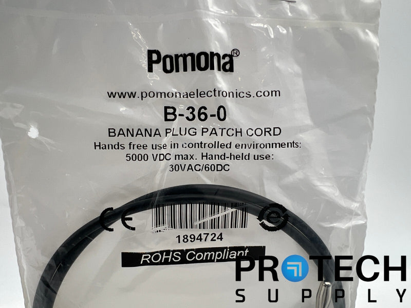 Load image into Gallery viewer, Pomona B-36-0 Banana Plug Patch Cord NEW with WARRANTY