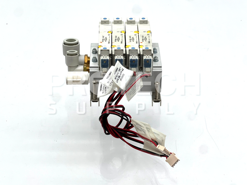 Load image into Gallery viewer, (Assy of 4) SMC SY5340-5LOZ Pneumatic Solenoid Valve + Mount Base GUARANTEED