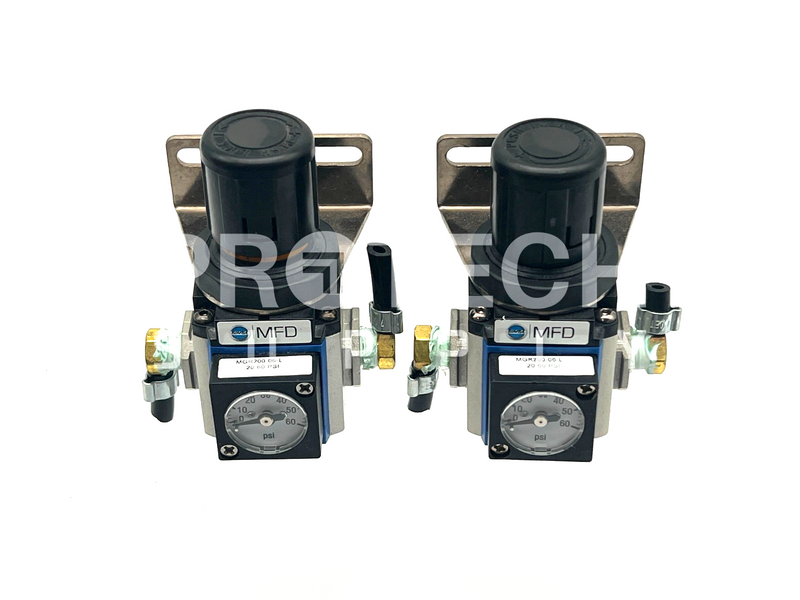 Load image into Gallery viewer, (Lot of 6) Bimba x2 MGR200-06L + x4 MGR200-06 PSI Regulator GUARANTEED