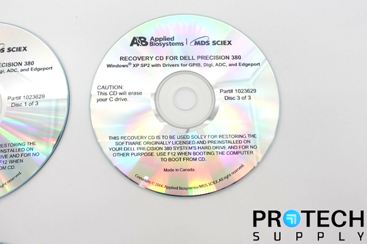(Disc 1-3) Applied Biosystems Dell Precision 380 Recovery CD Kit NEW w/ WARRANTY