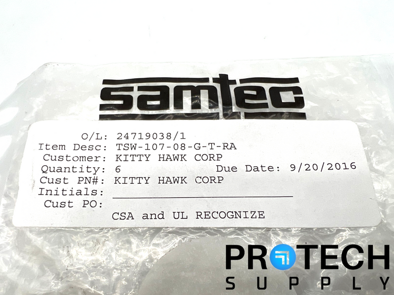 Load image into Gallery viewer, (Pack of 21) Samtec TSW-107-08-G-T-RA Header Connector 21-Pin NEW with WARRANTY